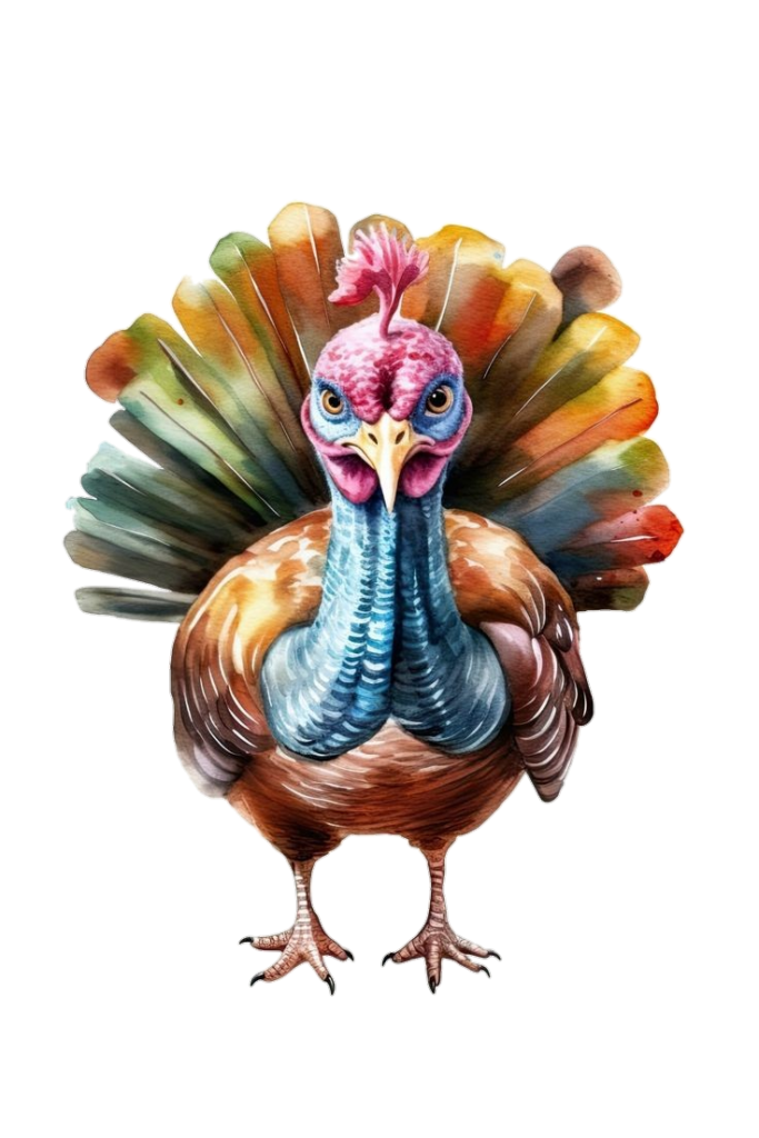 Turkey Bird Watercolor Drawing Png
