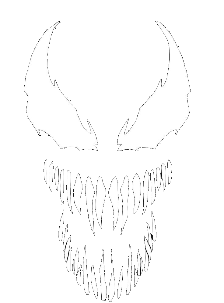 Venom face Vector png 