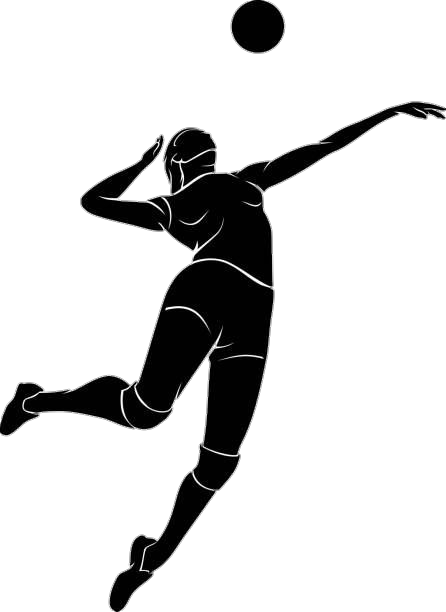 Girl Playing Volleyball Png Transparent Image