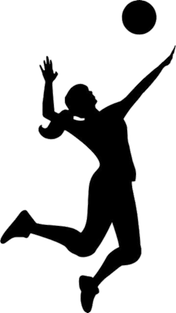 Girl Playing Volleyball Icon Png 