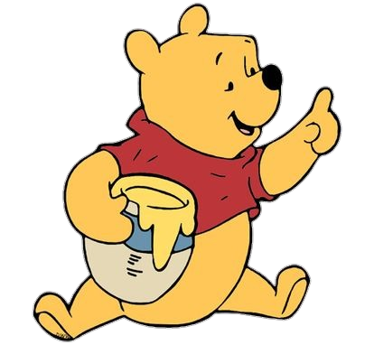 Winnie The Pooh With honey Png