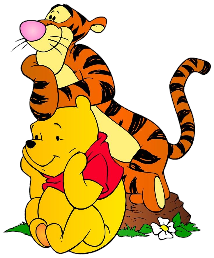 Winnie The Pooh and Tiger Png