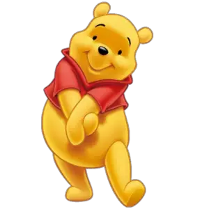 Cute Baby Winnie the Pooh Clipart PNG Files DIGITAL DOWNLOAD 