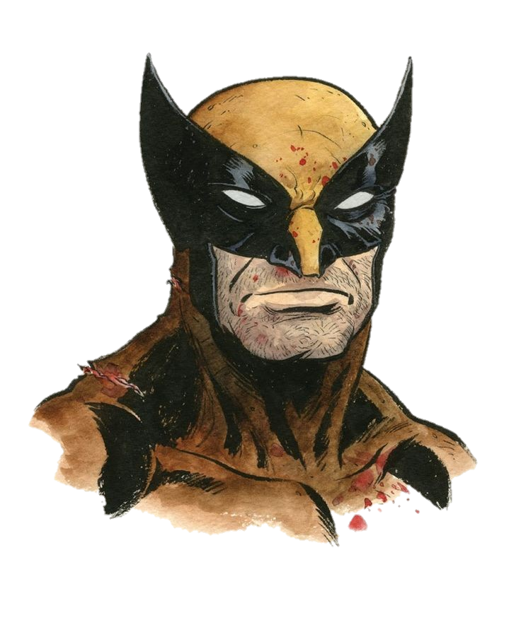 Old Wolverine Painting PNG 