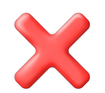 Red X PNG Transparent Images - PNG All