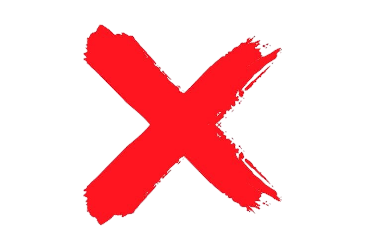 X Red PNG Transparent Images - PNG All