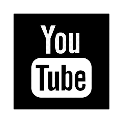 Black Square YouTube Logo Png 