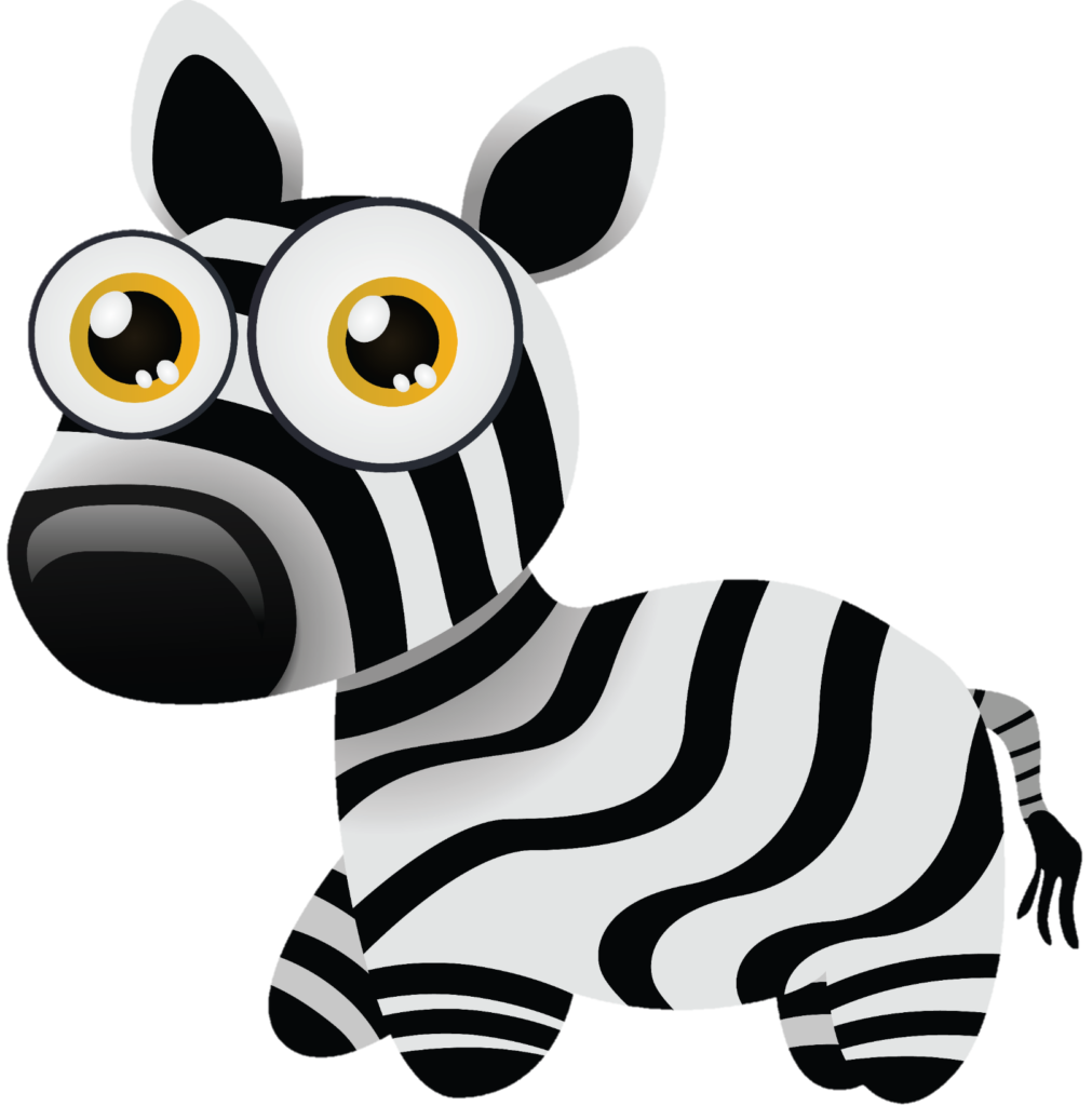 Cute Zebra Vector Png
