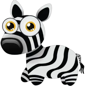 Cute Zebra Vector Png