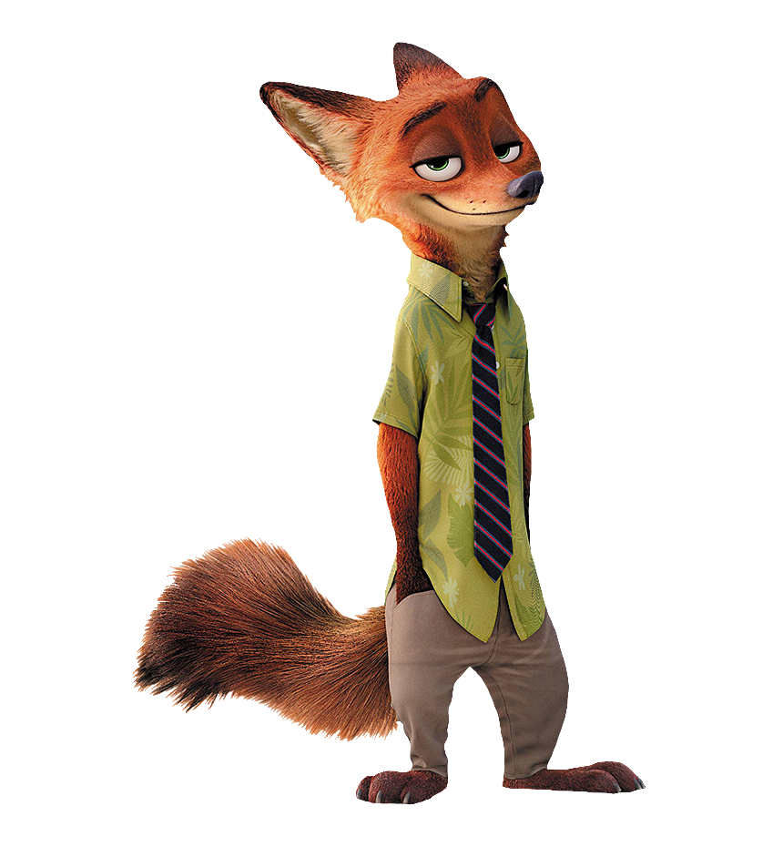 Zootopia Nick Wilde clipart PNG