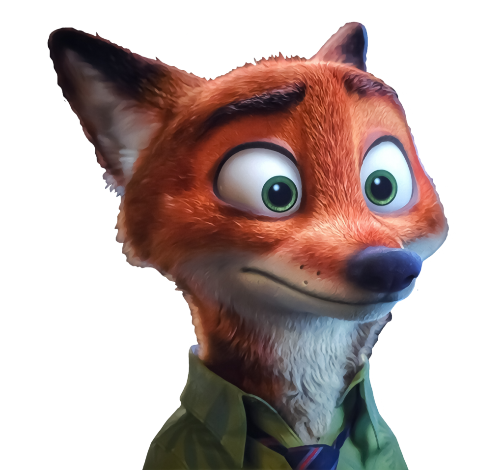 Zootopia Nick Wilde face PNG