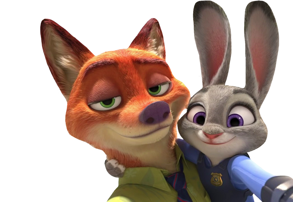 Zootopia Nick Wilde and Judy Hopps PNG