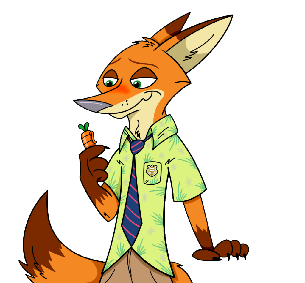 Zootopia Nick Wilde clipart PNG