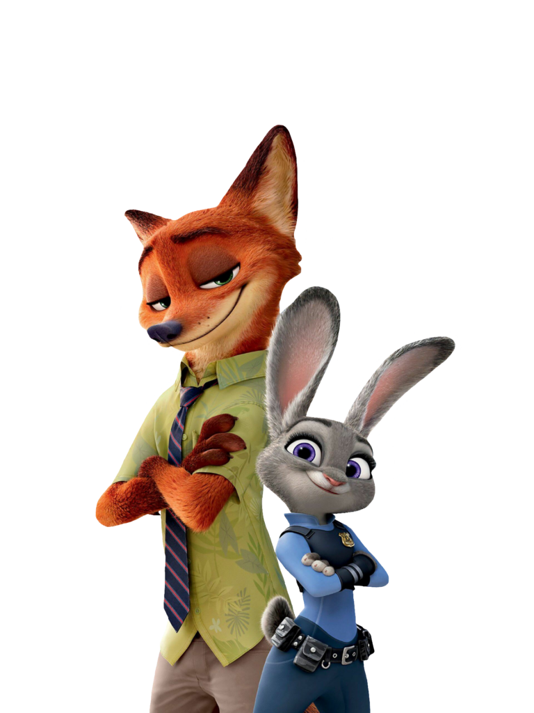 Nick Wilde and Judy Hopps PNG