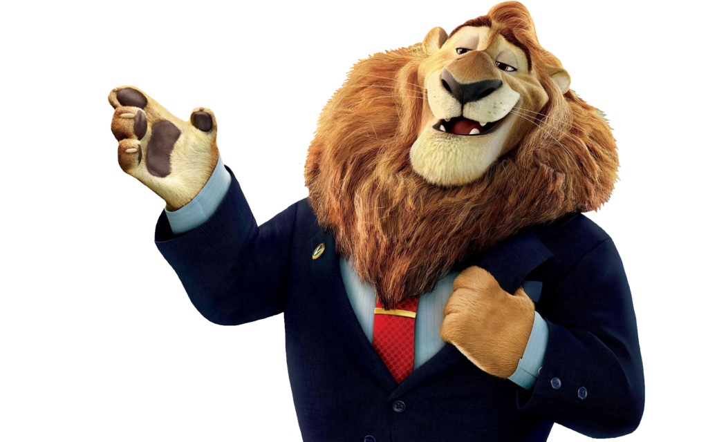 Zootopia Mayor Lionheart PNG