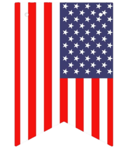 USA flag PNG transparent image download, size: 522x597px