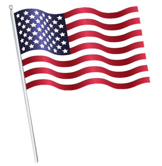 Handheld American Flag Png