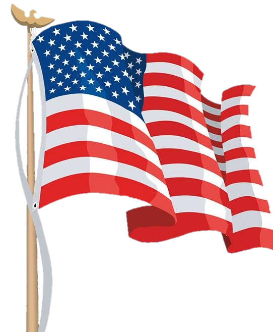American Flag Png Vector Image