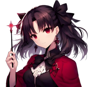 Rin Tohsaka Anime Girl PNG