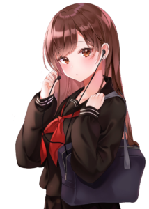 Cute Anime Student Png