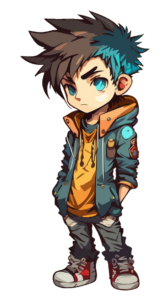 Anime Boy Full Body PNG