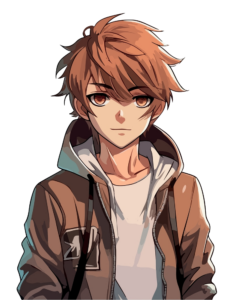 AI-generated Anime Boy PNG