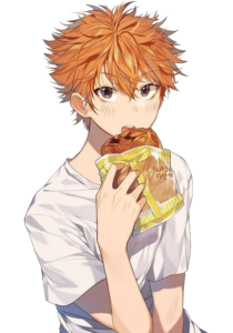 Red Hair Anime Boy PNG