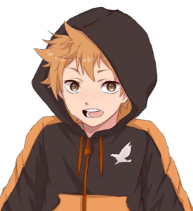 Anime Boy in Hoodie PNG