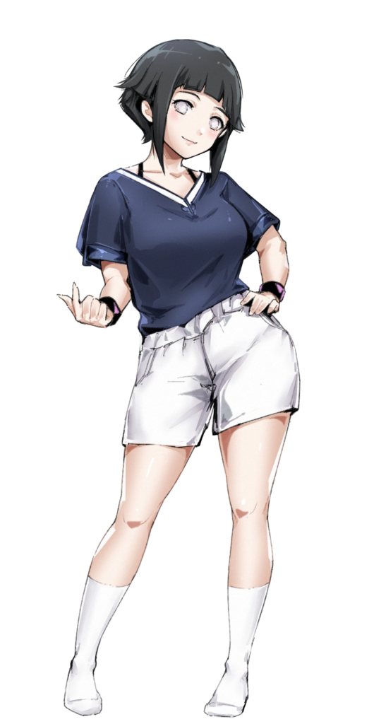 Anime Girl in Short Full Body Png