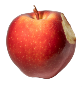 Bitten Apple Fruit Png