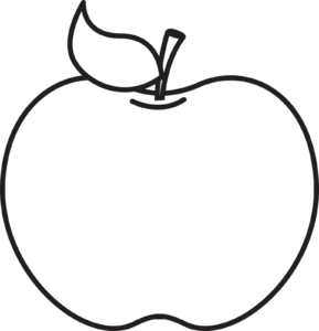 Apple Fruit Outline Png