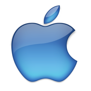 Blue Apple Logo Clipart PNG