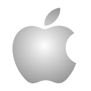 Silver Apple Logo Icon PNG