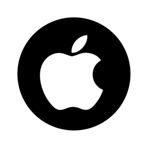 Round Apple Logo Icon PNG