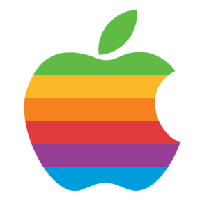 Retro Apple Logo PNG
