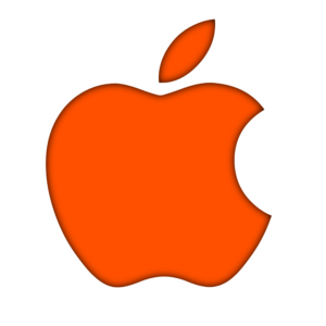 Red Apple Logo Sticker PNG
