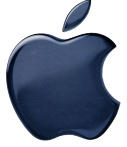 Dark Blue Apple Png logo