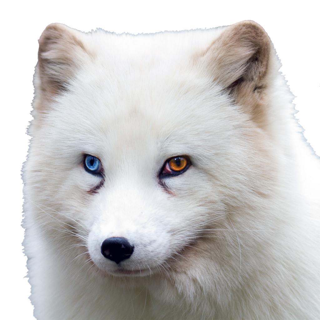 Blue Red Eyes Arctic Fox Png