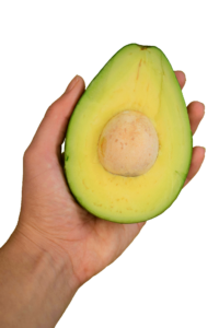 Avocado in Hand PNG