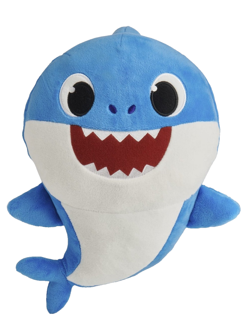 Blue Baby Shark Teddy PNG