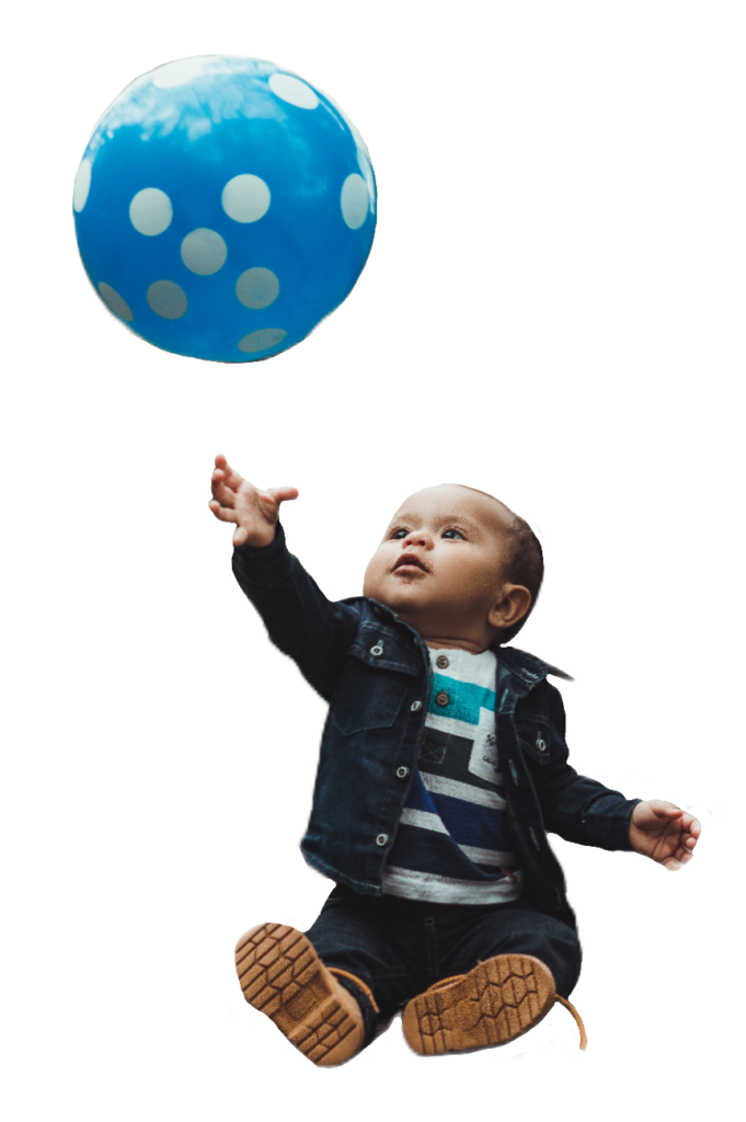 Baby Boy Playing with Ball Png
