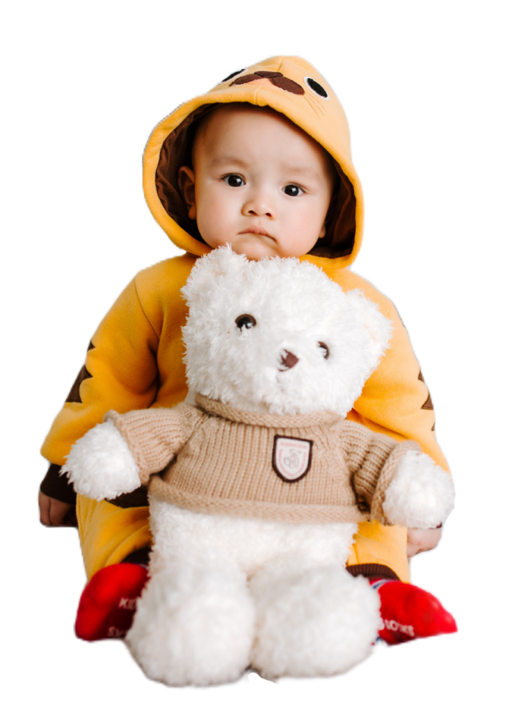 Baby with Teddy Png