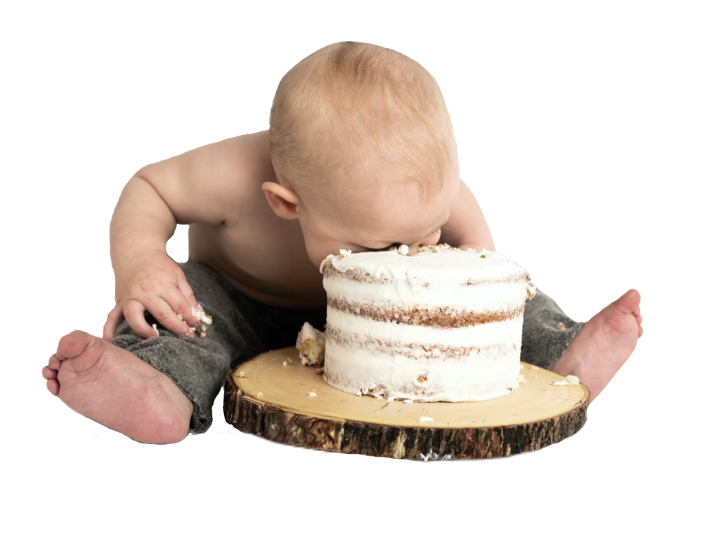 Baby Eating Cake Png