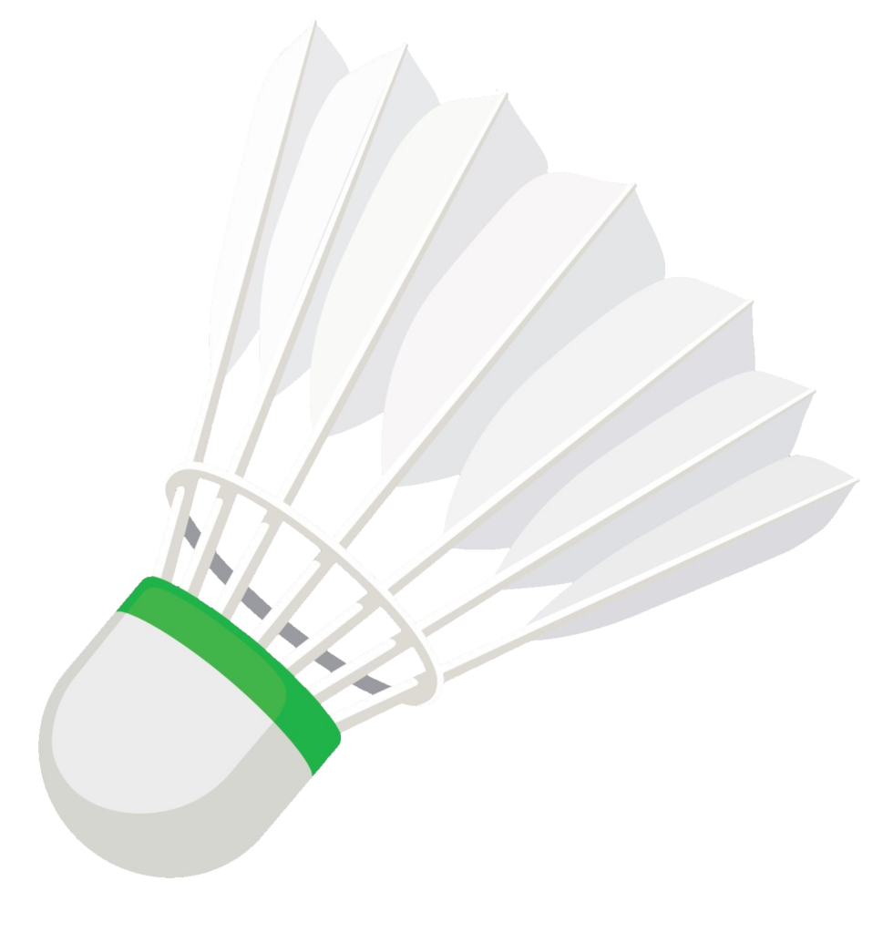 White Badminton Birdie Vector PNG