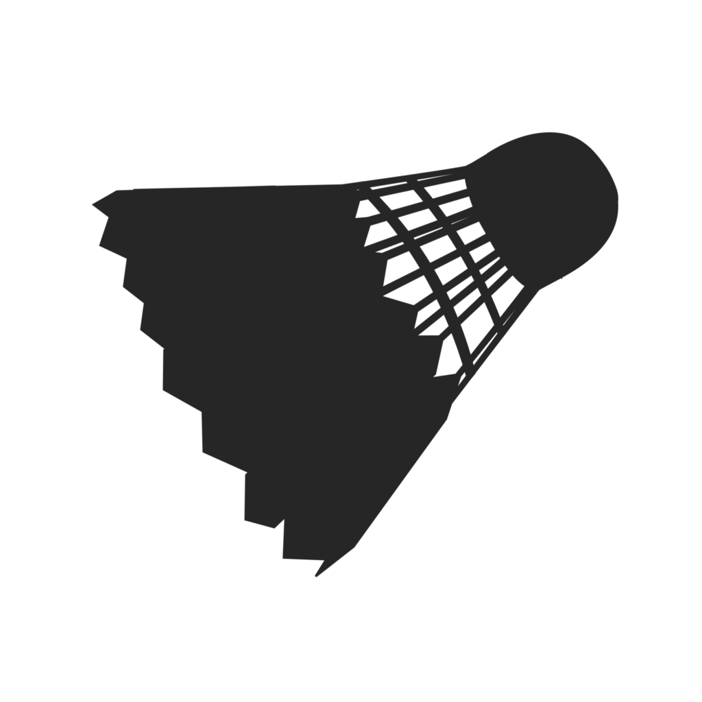 Badminton Shuttlecock Silhouette Icon PNG