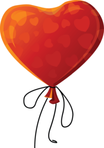 Red Heart Balloon Clipart Png
