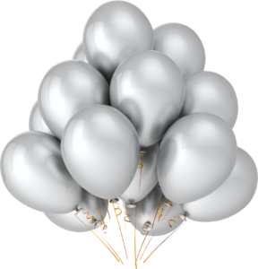 Silver Balloons Png