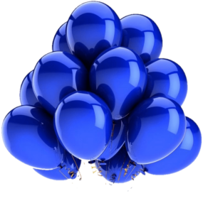 Dark Blue Balloons Png