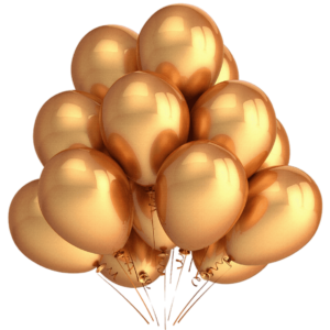 Golden Balloons Png