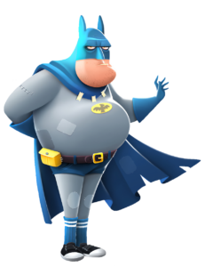 Fat Batman Animated PNG